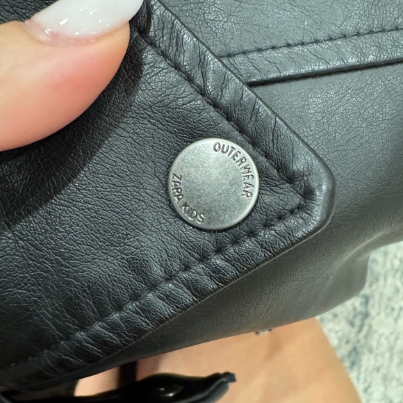 Zara Kids Black Biker Jacket - Picture 9 of 11